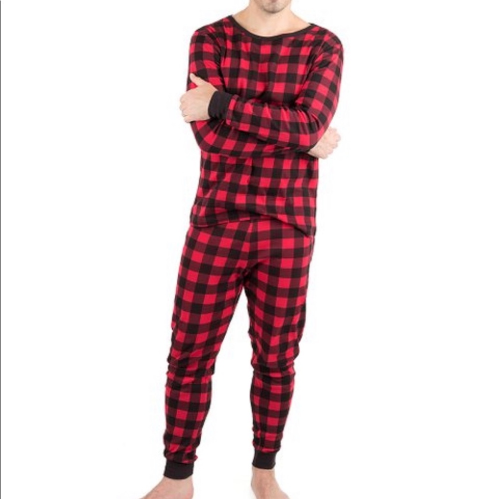 “ZULILY” ❤️ SUPER COOL🖤MEN’S RED/BLACK PLAID PJ’S